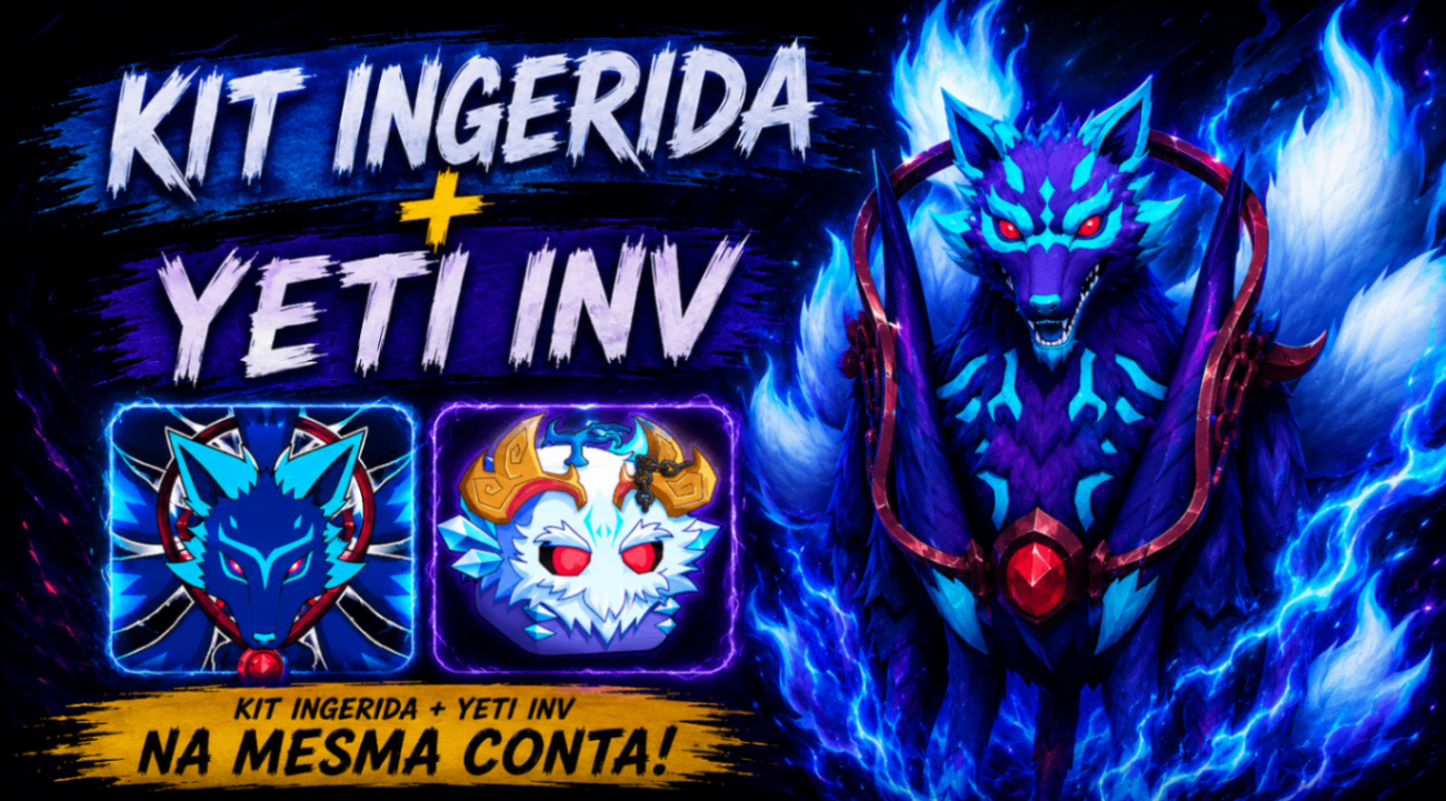 🦊🍴🥶 LV2800 +GHM +KITSUNE INGERIDA +YETI NO INVENTÁRIO
