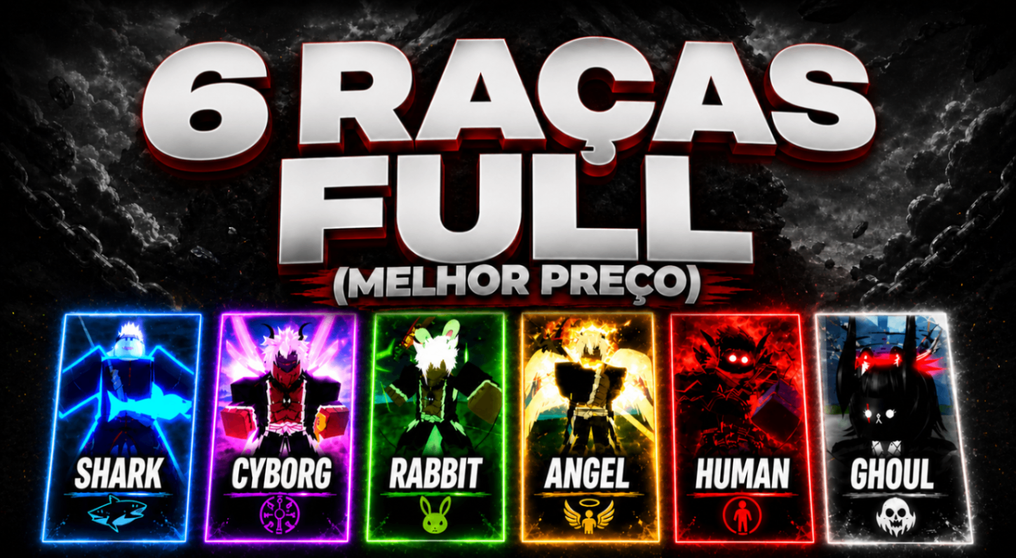 🌟⚔️🎸 LV2800 + (6 RAÇAS FULL) +GHM +CDK +SG ✨(PROMO)✨