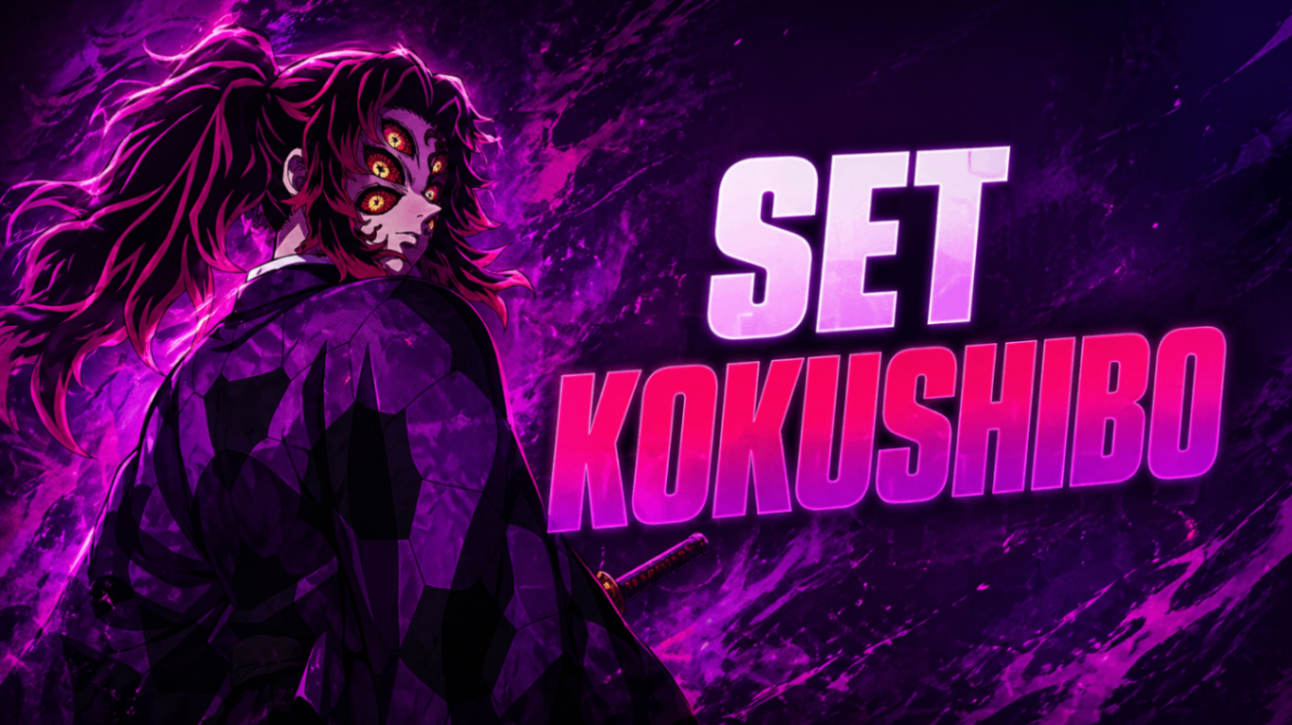 🔪 CONTA COM TODOS OS ITENS DO SET KOKUSHIBO + HAB F