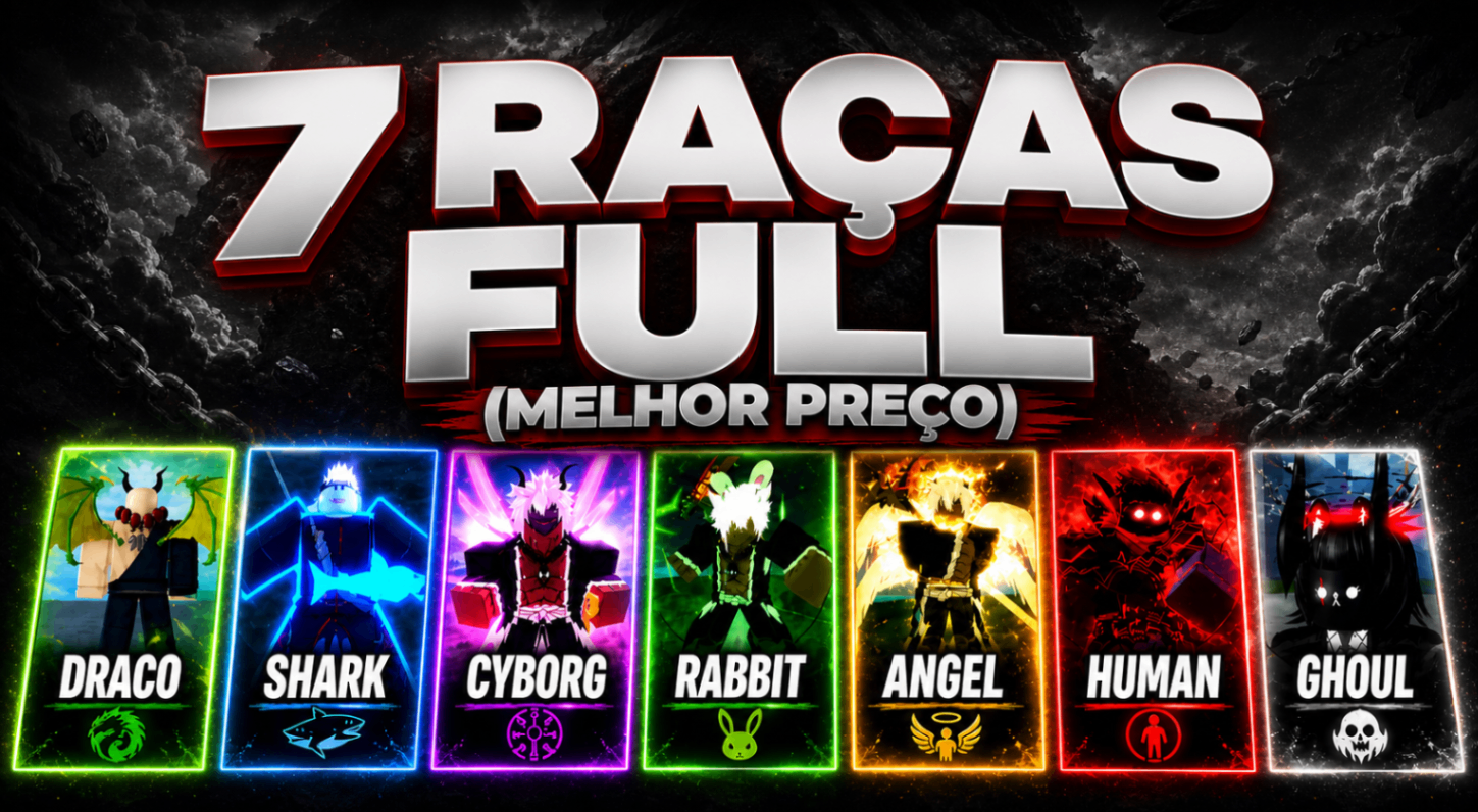 🌟🐲⚔️ LV2800 + (7 RAÇAS FULL) +GHM +CDK ✨(PROMO)✨